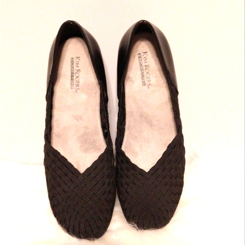 Kim Rogers Black Slip On Shoes